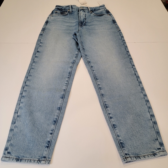 Good American High-Rise Mom Jean Size 0/25 NWT! Style GM235T Indigo - Picture 3 of 15